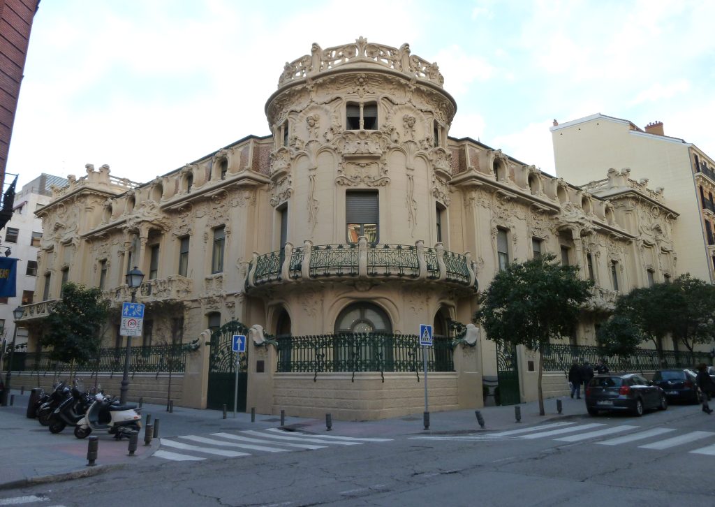 Palacio Longoria in Madrid (Spain). Built in 1904. Architect: Josep Grases.